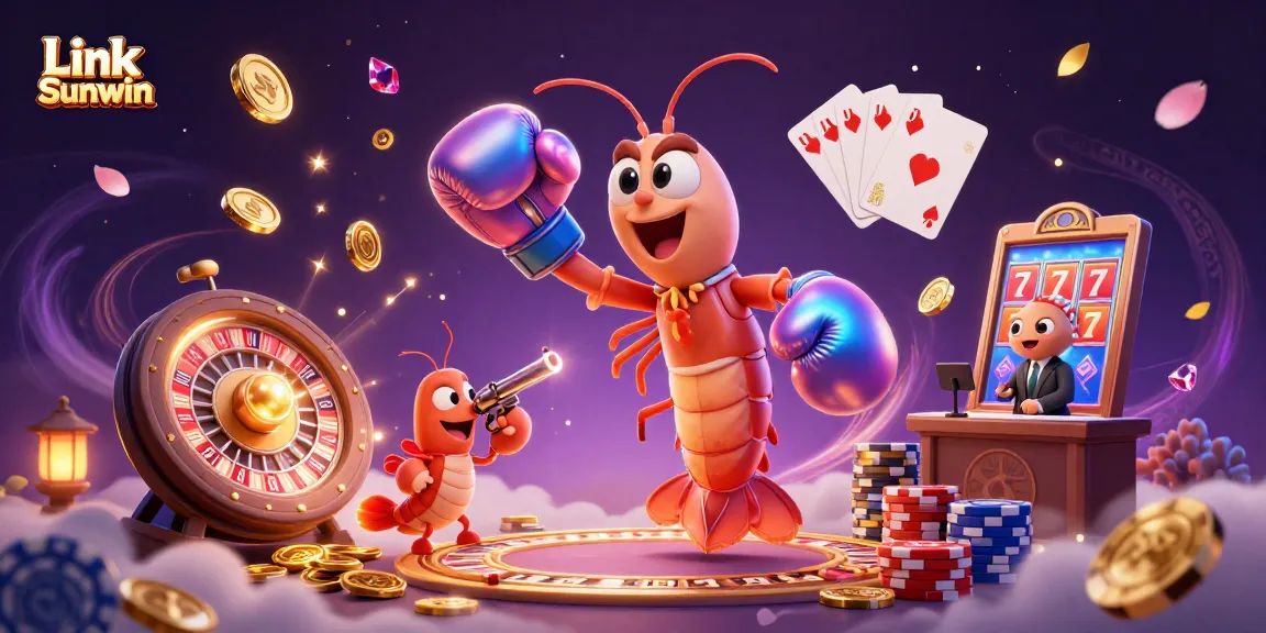 Experience the thrill of gambling with Link Sunwin in this vibrant casino scene.