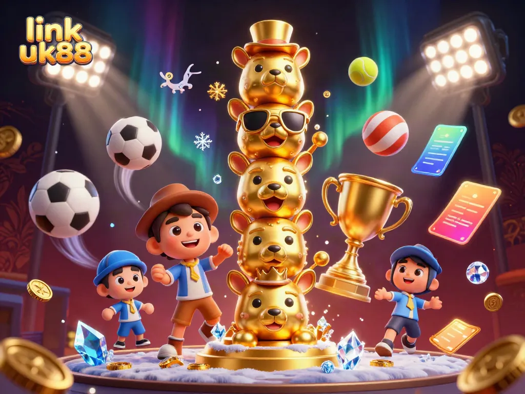 Experience the excitement of winning at link uk88 with dynamic sports elements and a gold totem.